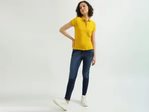 Solid Yellow Polo T-Shirt