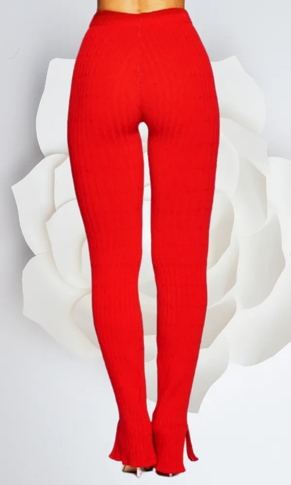 SPLIT KNIT PANTS