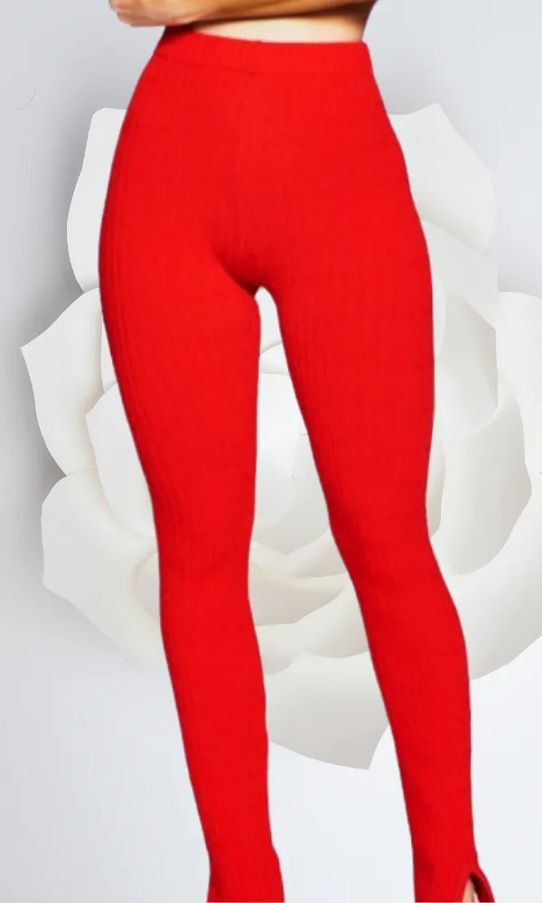SPLIT KNIT PANTS