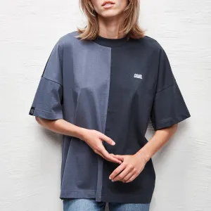 Split T-Shirt Woman Blue