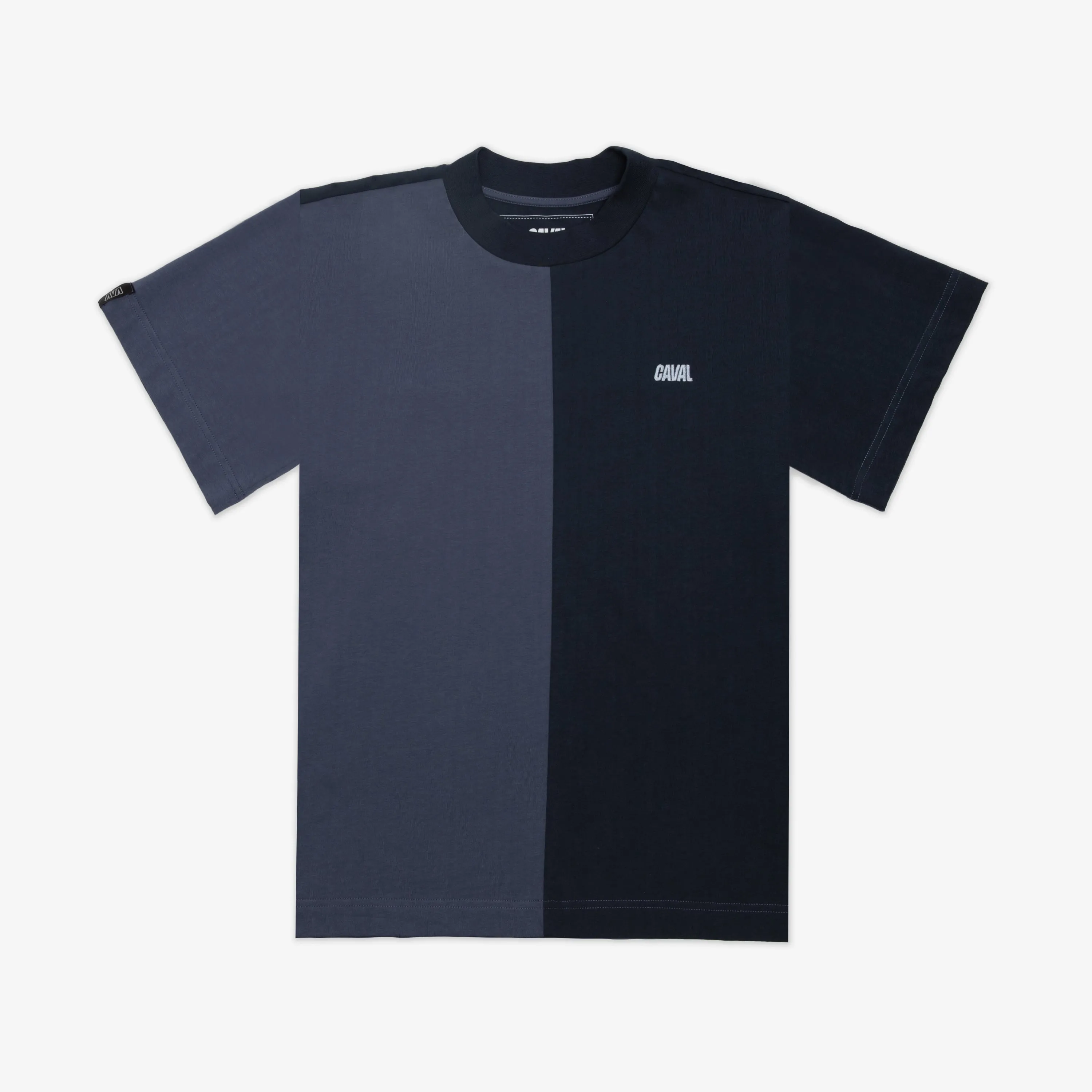 Split T-Shirt Woman Blue
