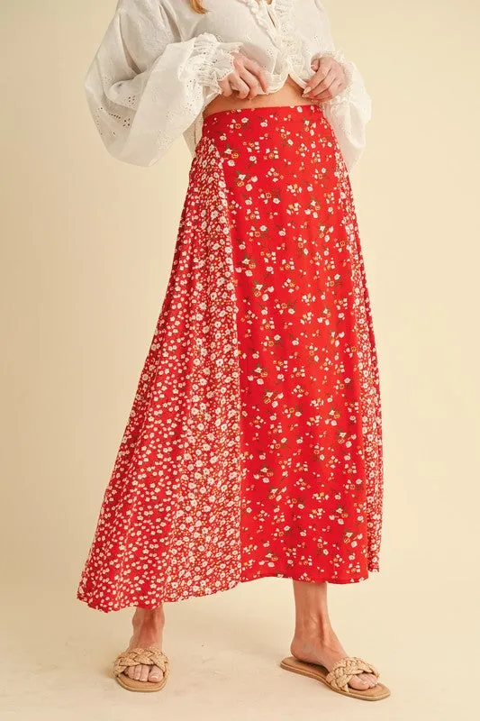 Spring Fling Floral Maxi Skirt