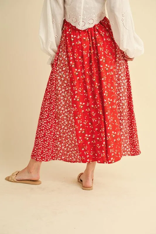 Spring Fling Floral Maxi Skirt