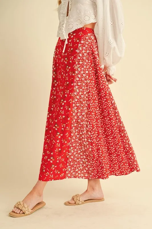 Spring Fling Floral Maxi Skirt