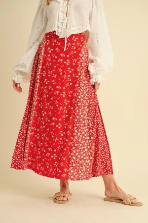 Spring Fling Floral Maxi Skirt