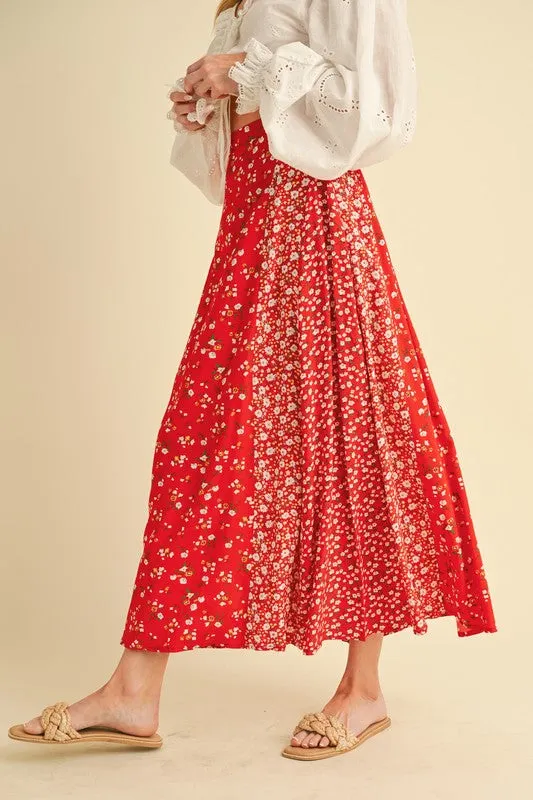 Spring Fling Floral Maxi Skirt