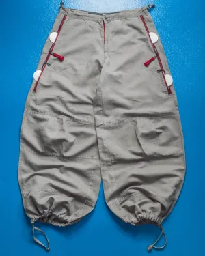 Stacked Pocket Parachute / Balloon Style Wide Pants (28~29)