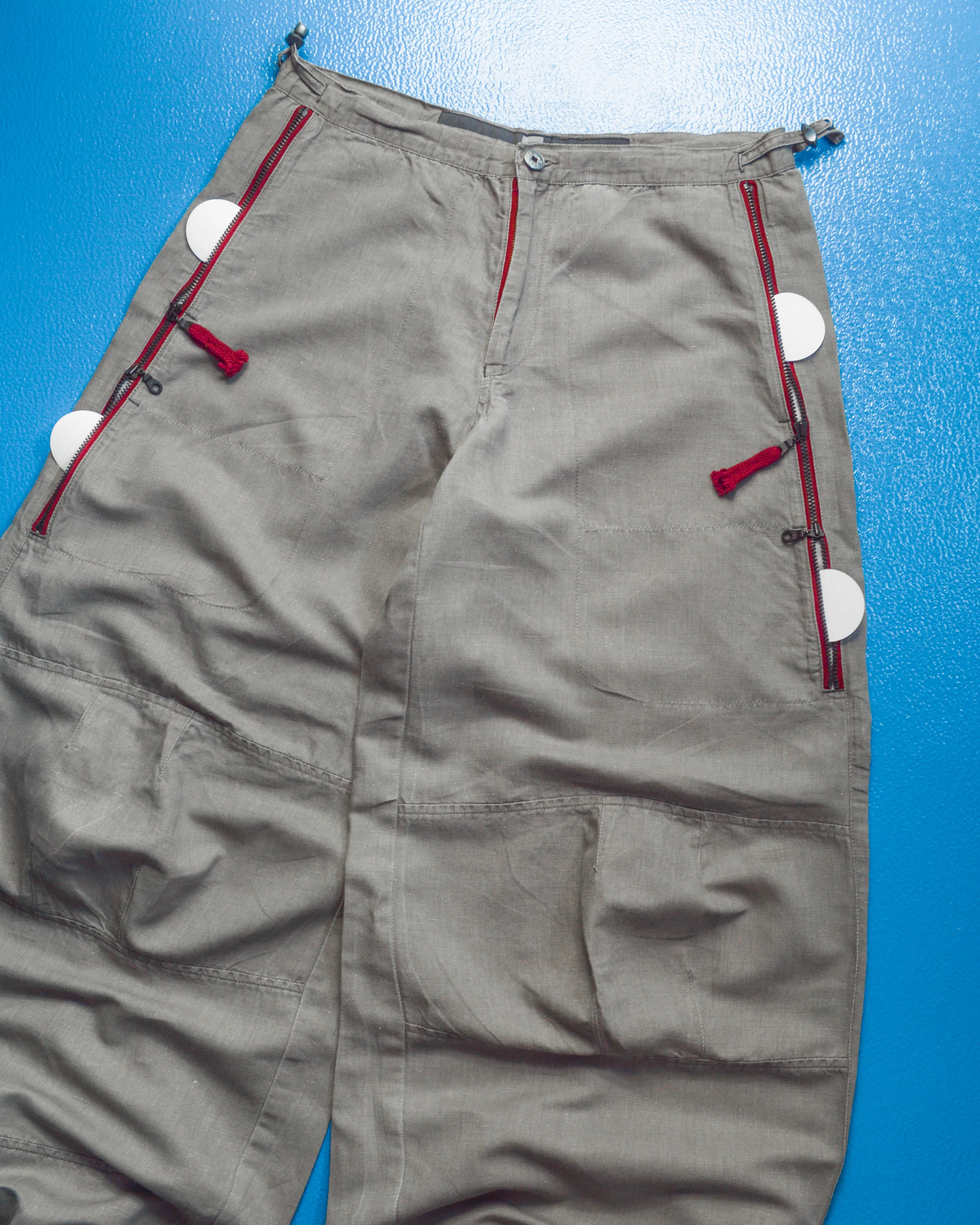 Stacked Pocket Parachute / Balloon Style Wide Pants (28~29)