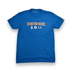 Staten Kids T Shirt - Blue - Voyage