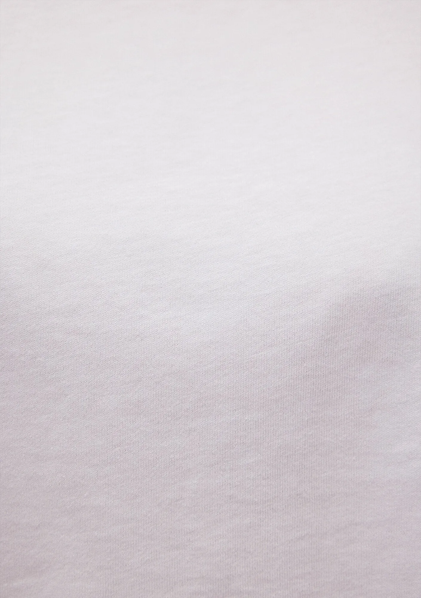 Stich Detailed White Basic T-Shirt