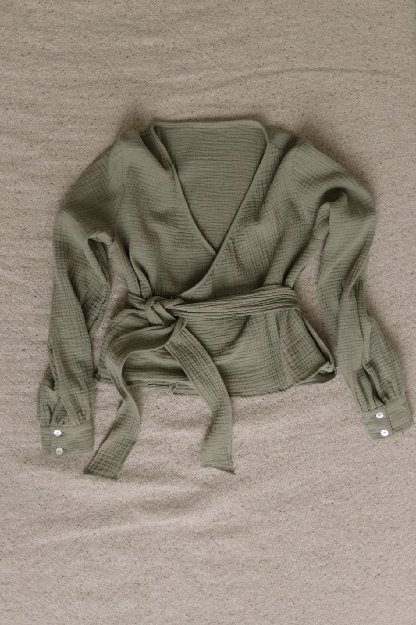 Suki Wrap Blouse - Green