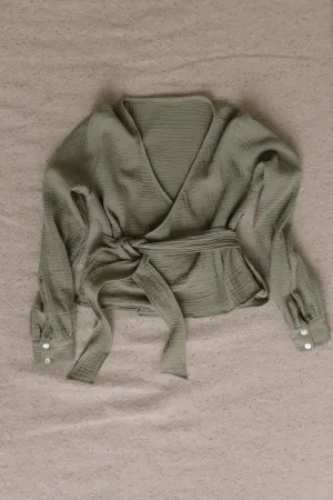 Suki Wrap Blouse - Green