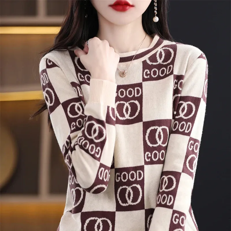 Summer Short-Sleeved Round Neck Knitting Sweater
