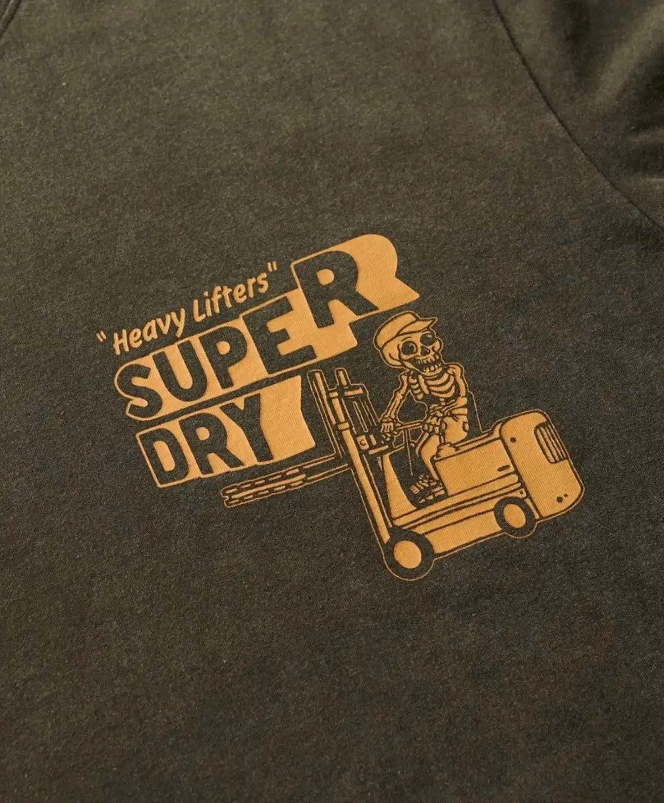 Superdry Mens Mesa Trade Tools Loose Fit T-Shirt Surplus Goods Olive