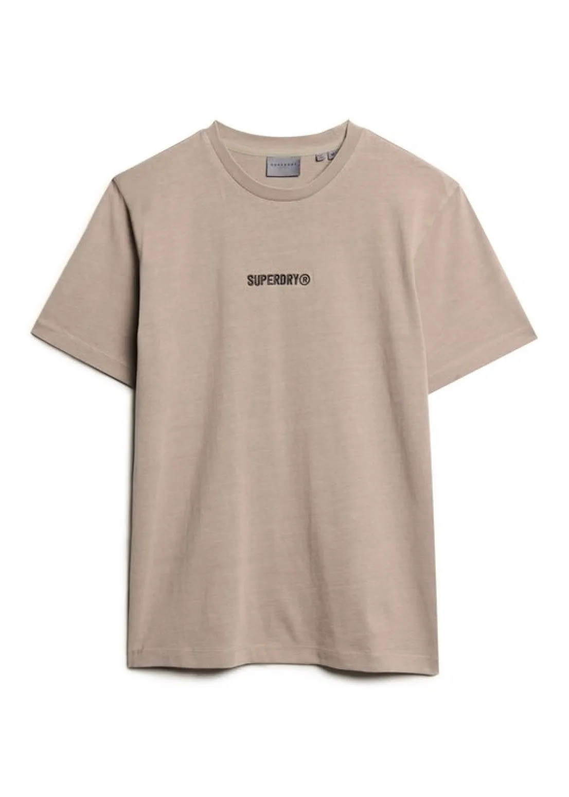 SUPERDRY Micro Logo Graphic Loose T-Shirt - Deep Beige