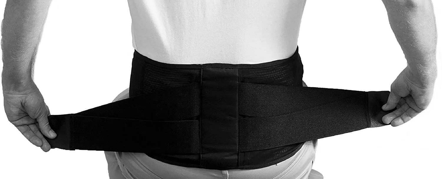 Swedish Posture Stabilize Lower Back Support Belt - Relieves Back Pain - with Removable Pad for Heat or Cold Therapy
