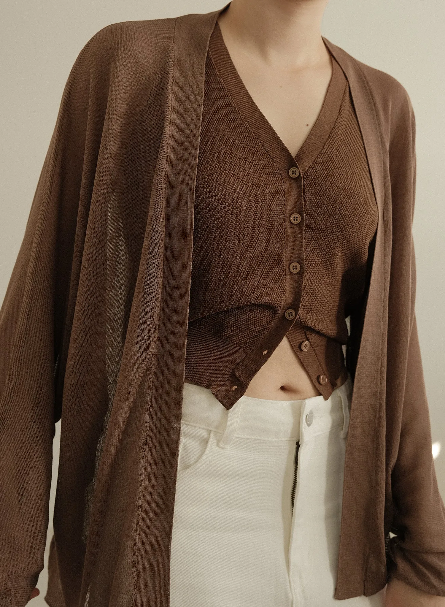 Teddy Cardigan Set