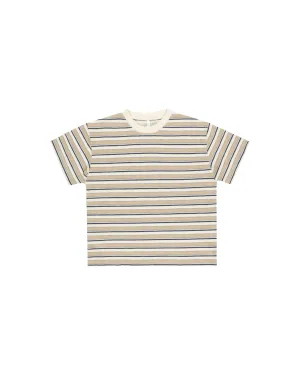 The Relaxed Tee by Rylee   Cru - Blue Vintage Stripe - KIDS