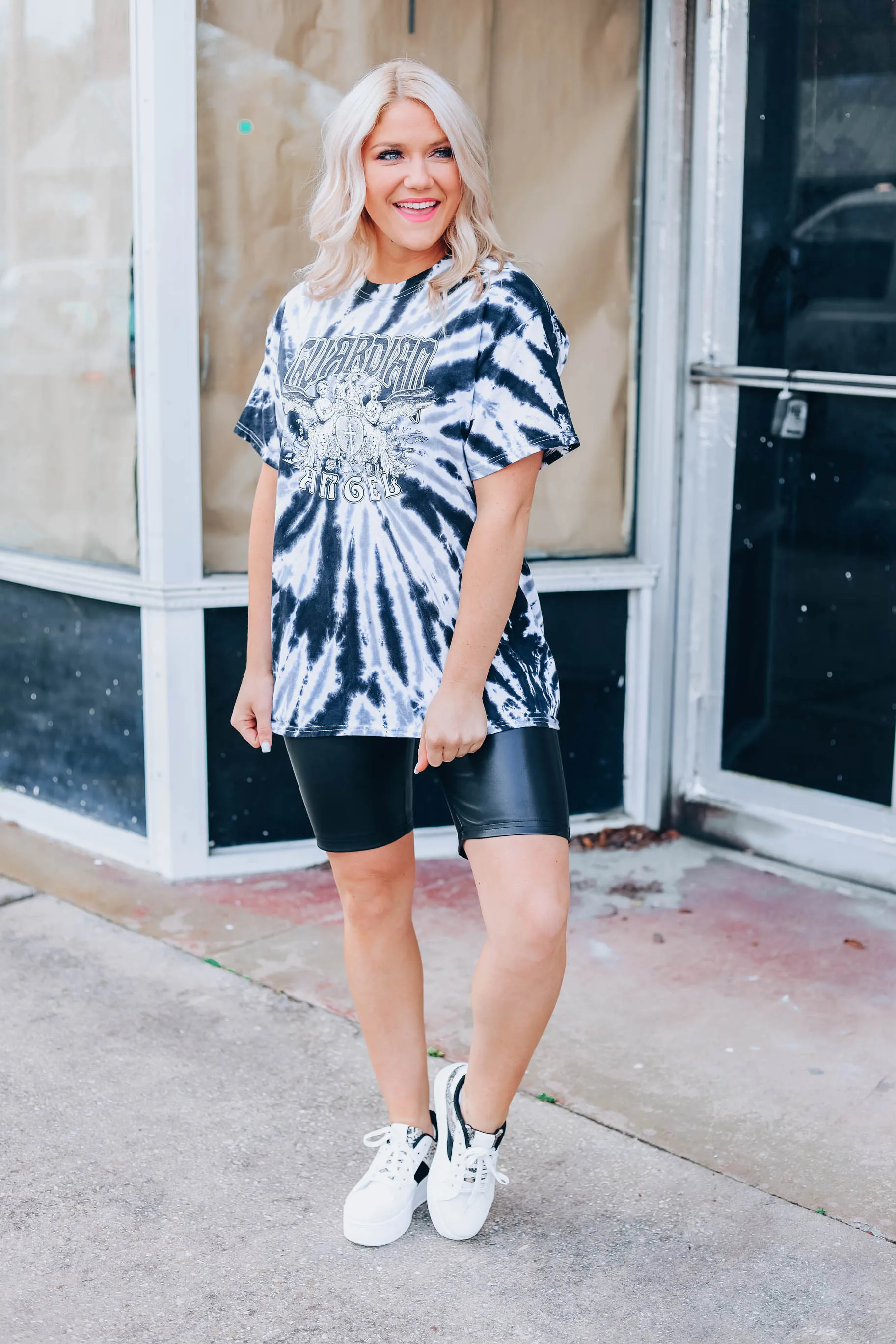 Tie Dye Graphic Angel Tee