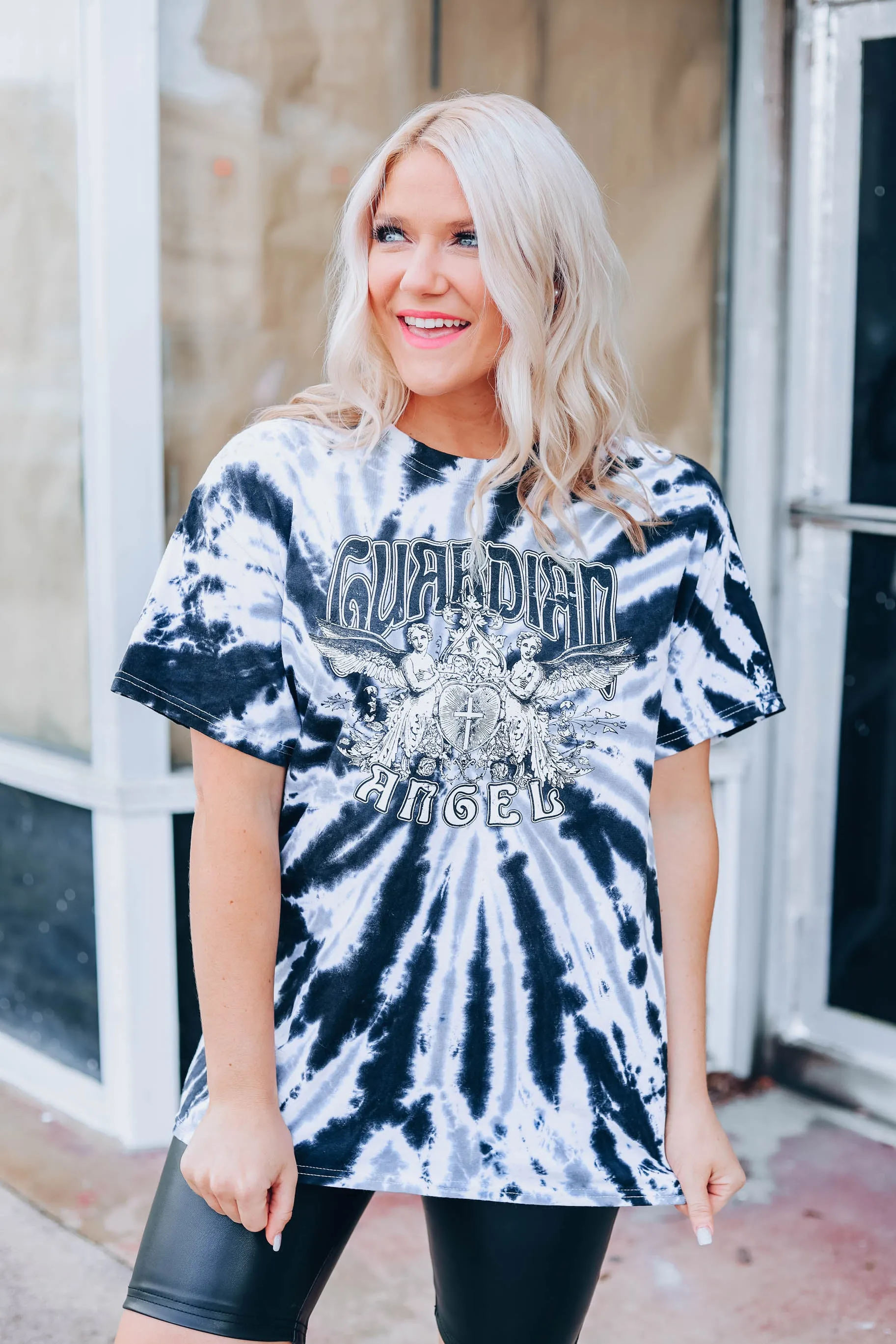 Tie Dye Graphic Angel Tee