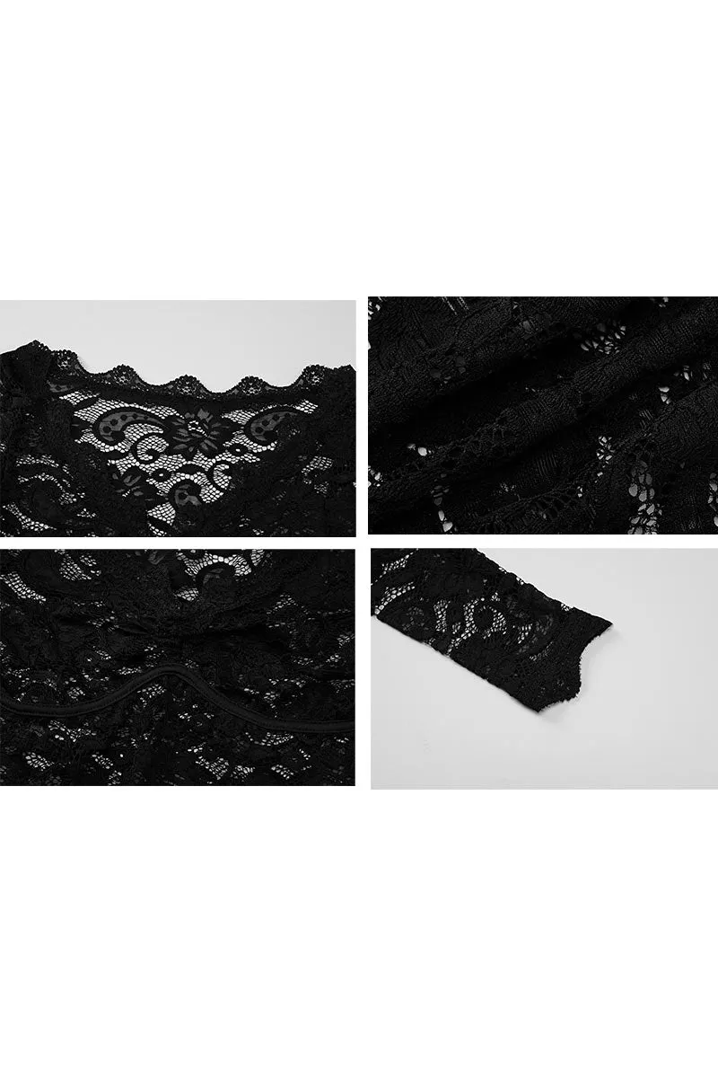 TN0114 Off Shouder Lace Shirt
