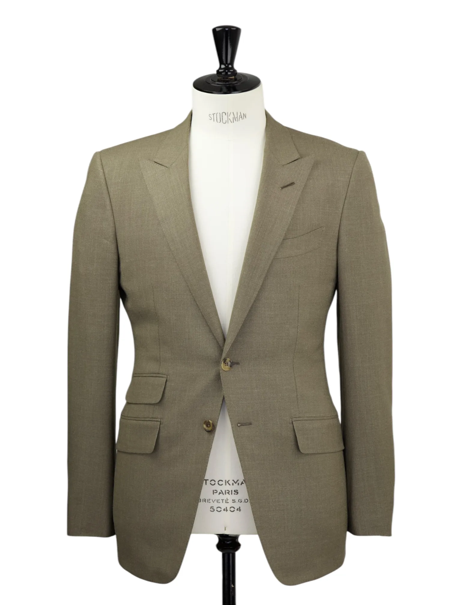 Tom Ford Khaki Wool & Silk O'Connor Jacket