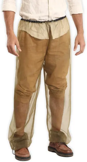 Tough Outdoors Mosquito Pants - Net Bug Mesh Pants for Outdoor Protection from Bugs, Flies, Gnats, No-See-Ums & Midges - For Men & Women - w/Free Carry Pouch Small to Medium - Pants Only