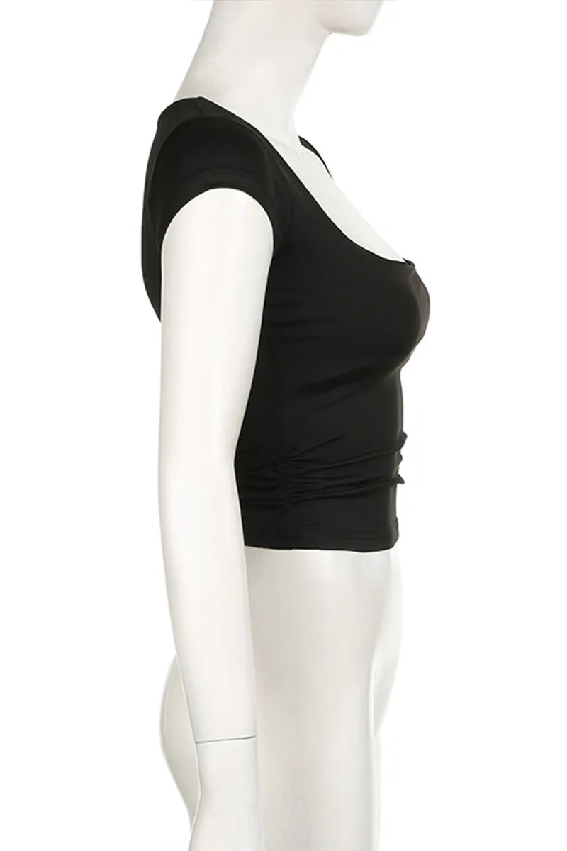 TQ3302 Scoop Neck Tee