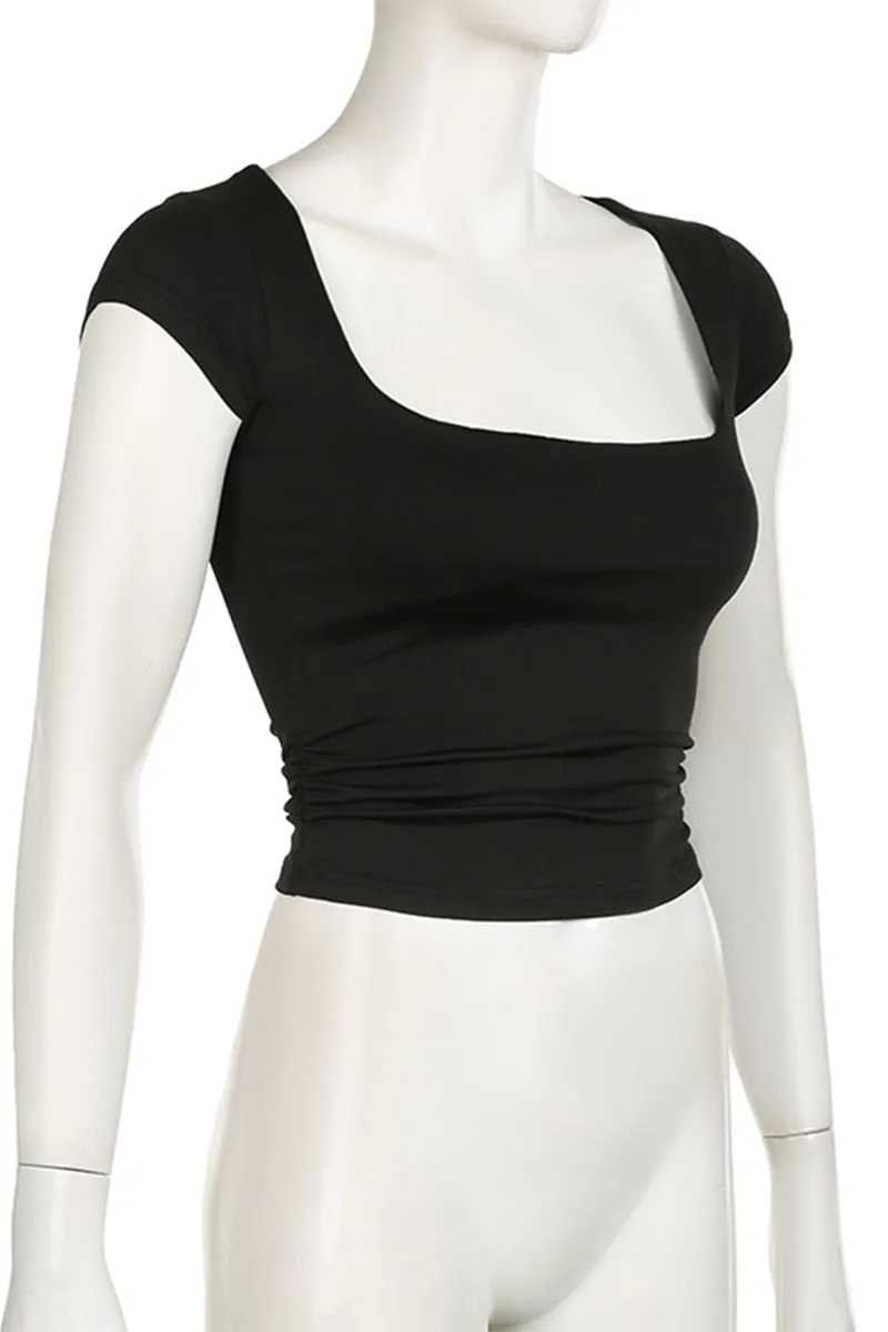 TQ3302 Scoop Neck Tee