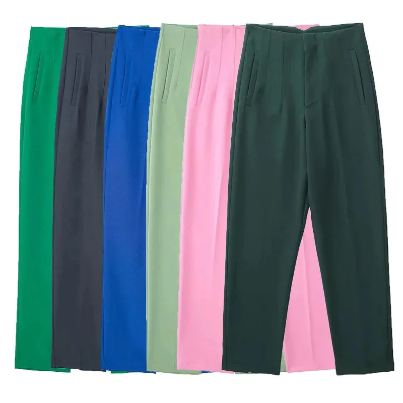 TRAF Fashion High-Waist Pencil Pants for Women