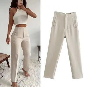 TRAF Fashion High-Waist Pencil Pants for Women