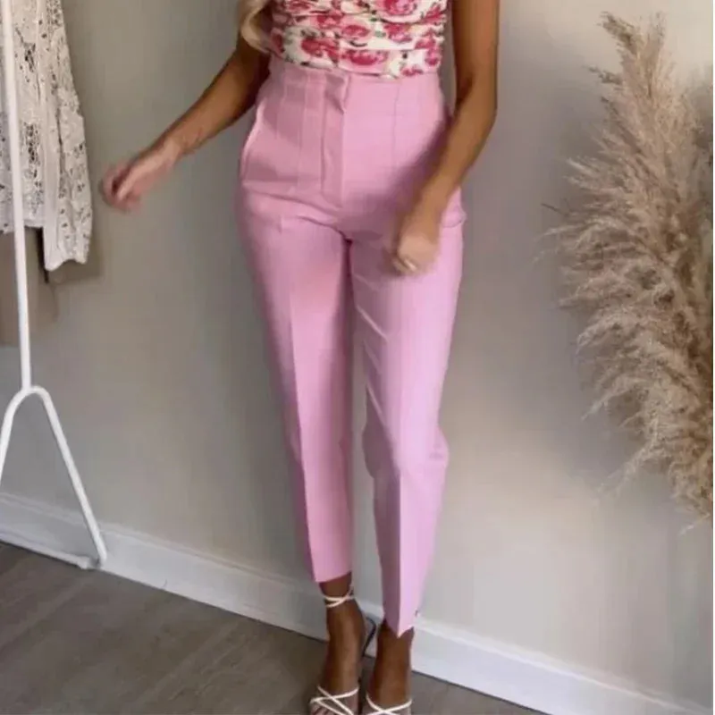 TRAF Fashion High-Waist Pencil Pants for Women