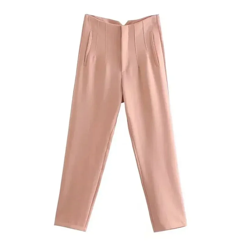 TRAF Fashion High-Waist Pencil Pants for Women