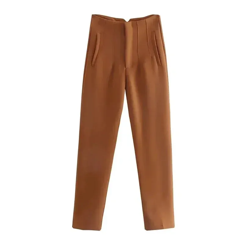 TRAF Fashion High-Waist Pencil Pants for Women