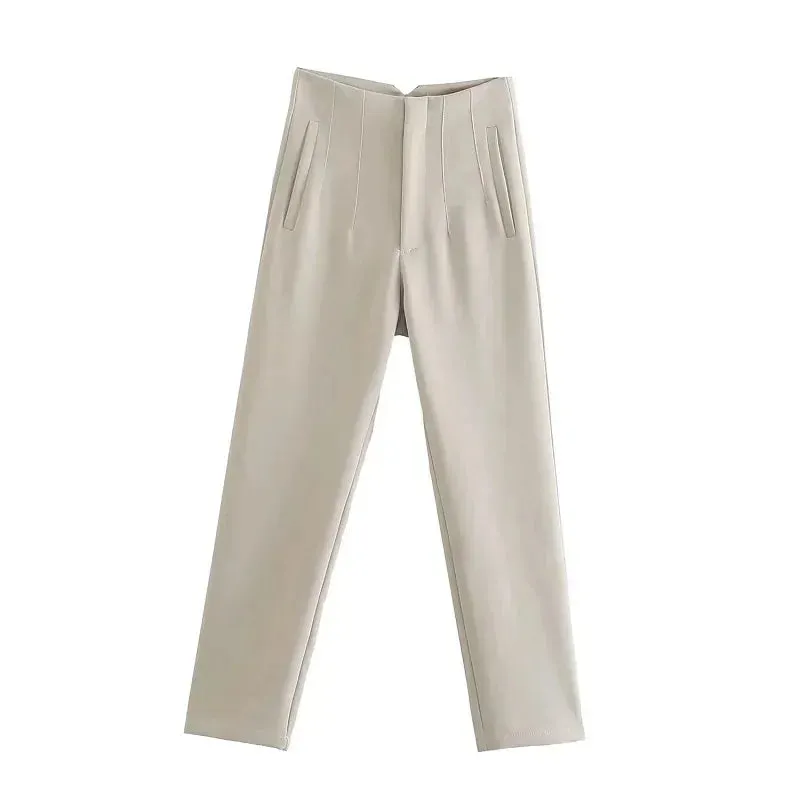 TRAF Fashion High-Waist Pencil Pants for Women