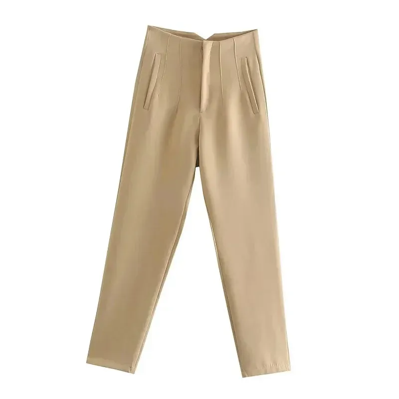 TRAF Fashion High-Waist Pencil Pants for Women