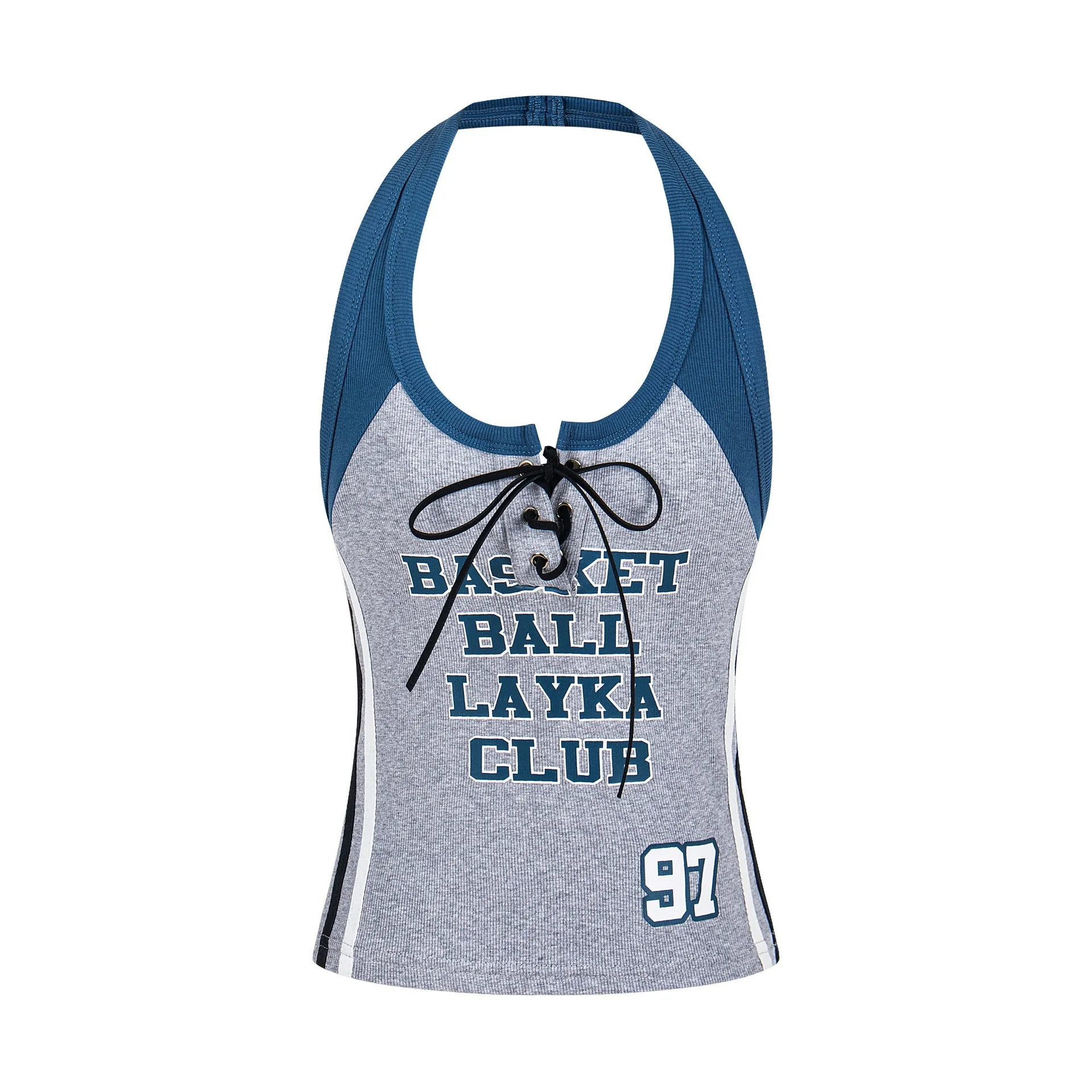 TX218 retro trend 2025 summer high-end niche design hot girl clothing thin women's neck vest