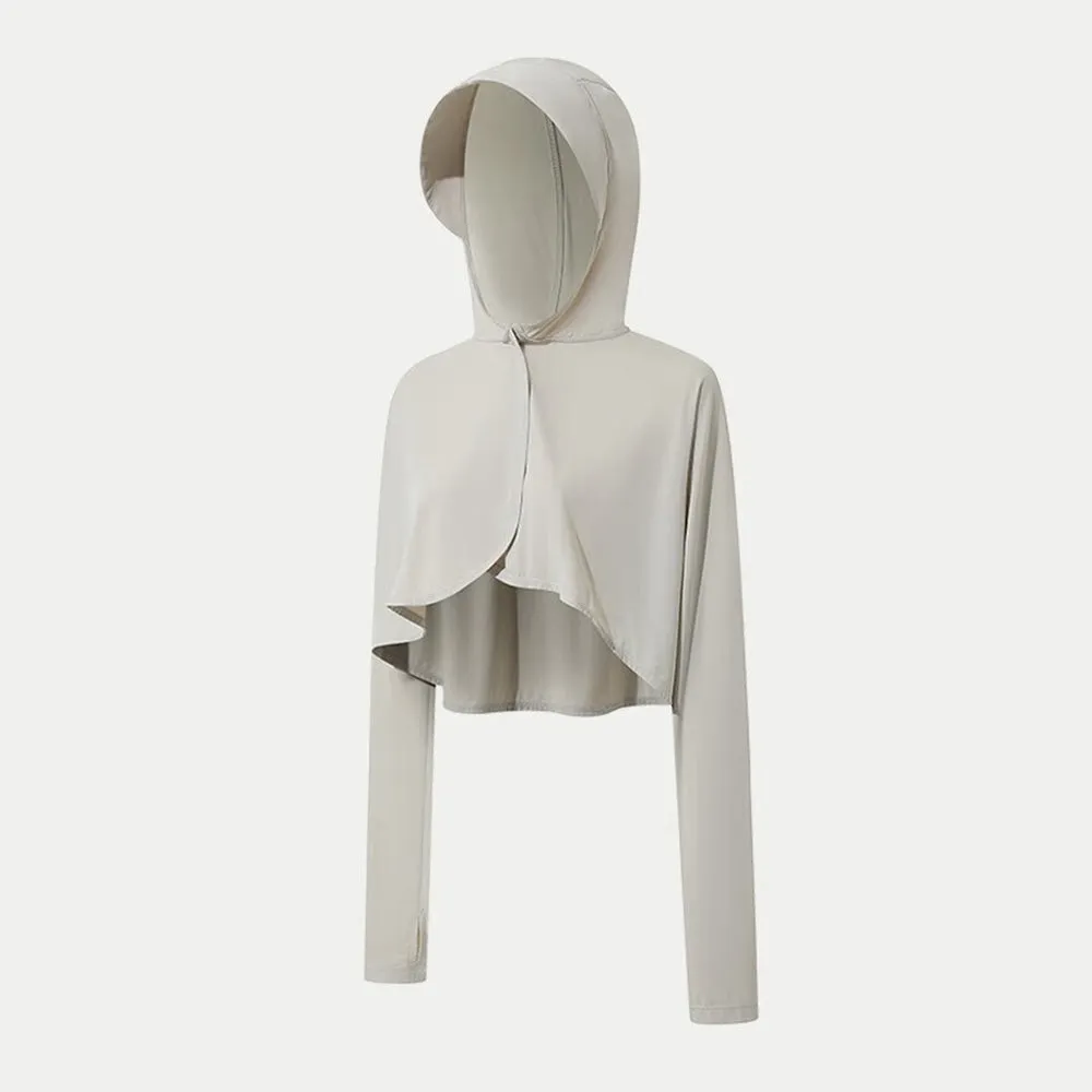 Ubras Hooded Sun Protection Jacket - Far Mountain Gray, Size S