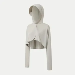 Ubras Hooded Sun Protection Jacket - Far Mountain Gray, Size S