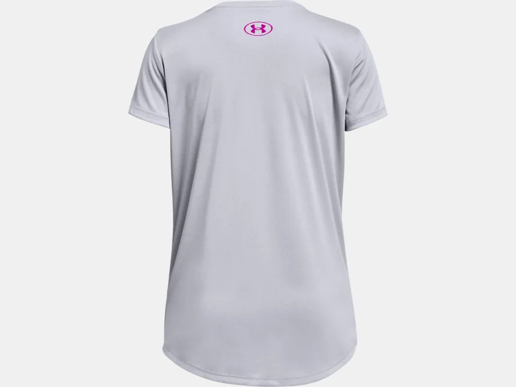 Under Armour Girls' UA Verbiage Short Sleeve