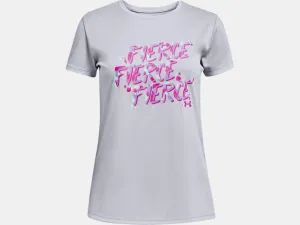 Under Armour Girls' UA Verbiage Short Sleeve