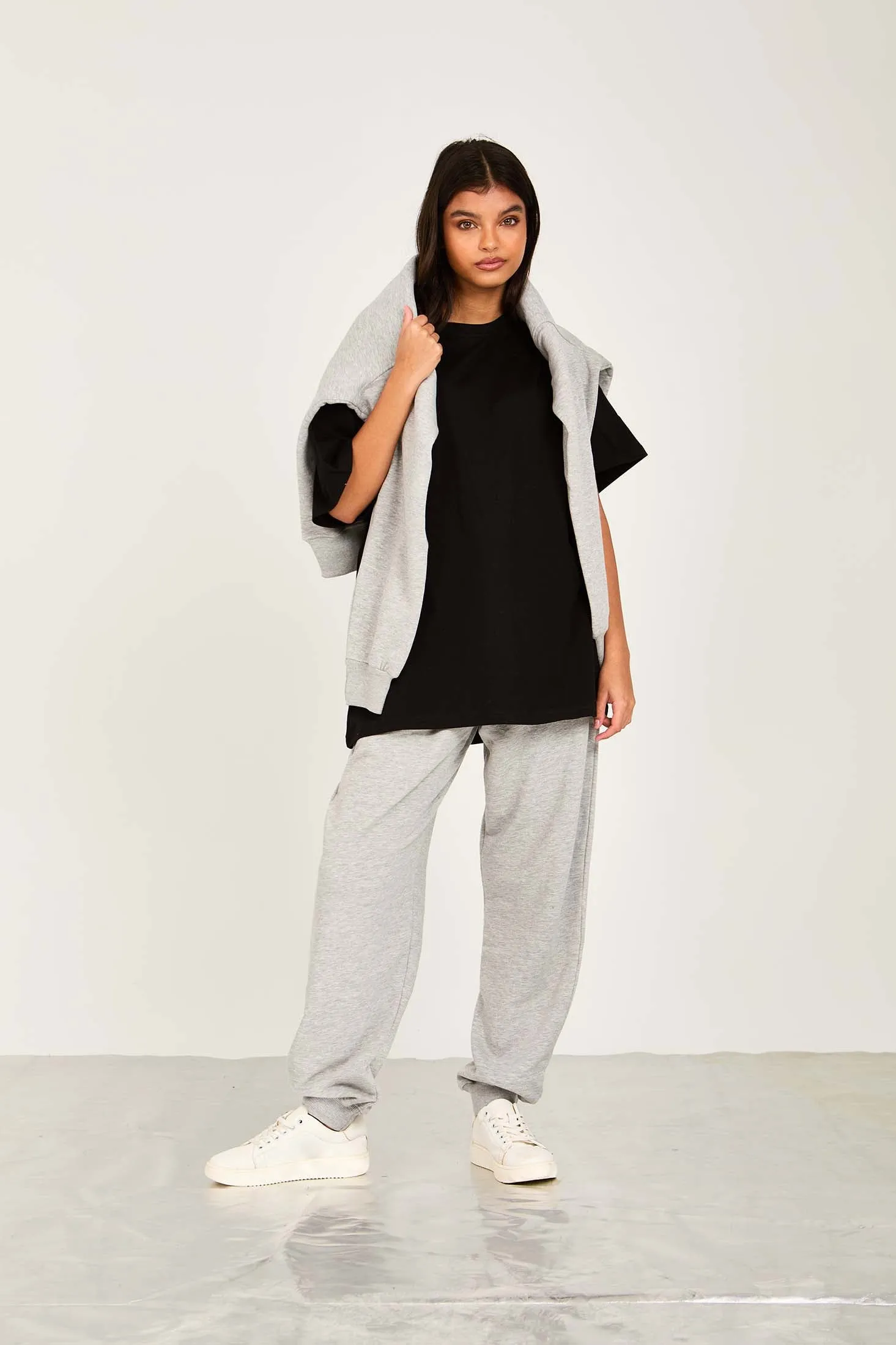 Unisex   T-Shirt Relaxed Fit Half Sleeve Black