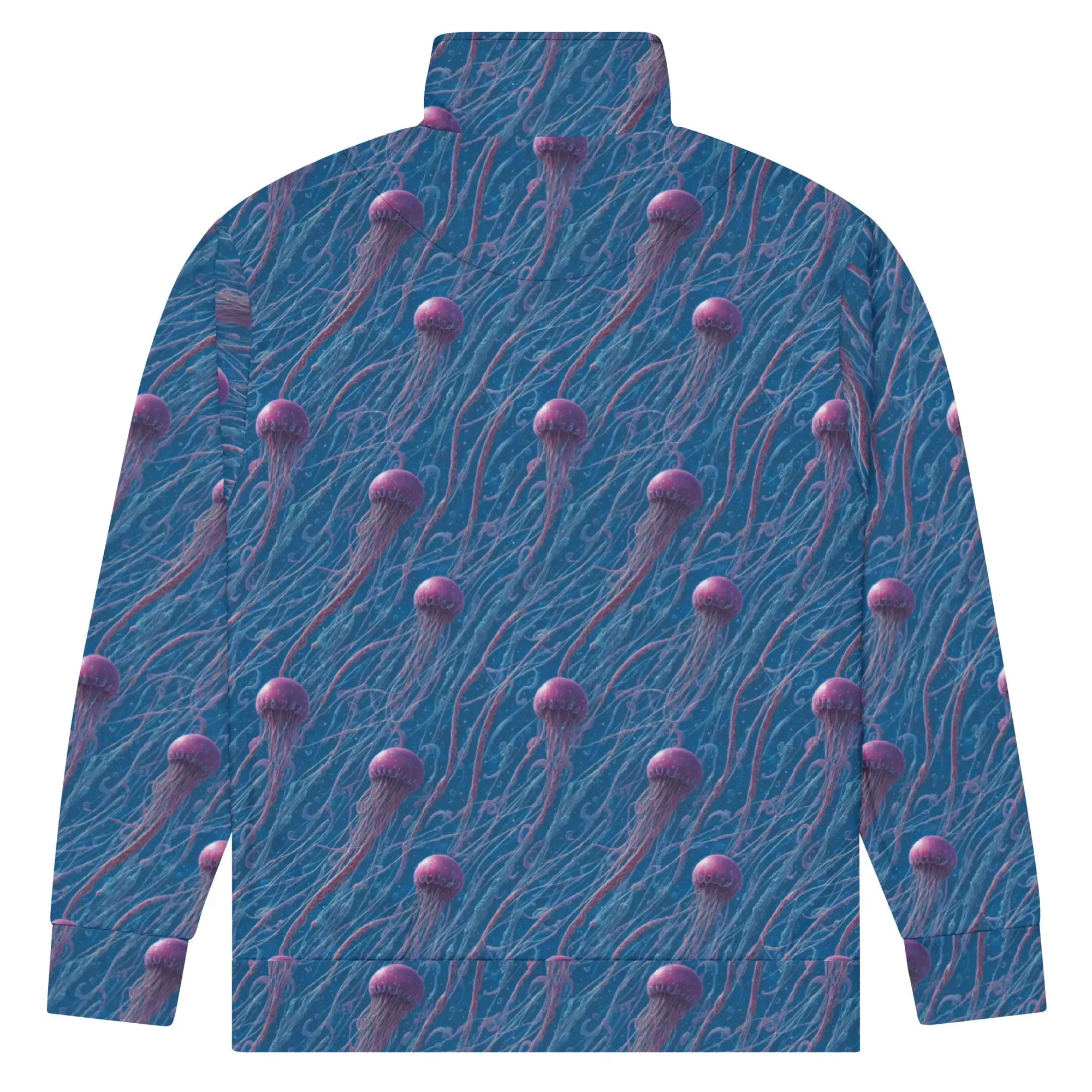 Unisex track jacket - Blue and Violet Jellyfishes