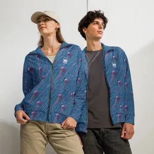 Unisex track jacket - Blue and Violet Jellyfishes