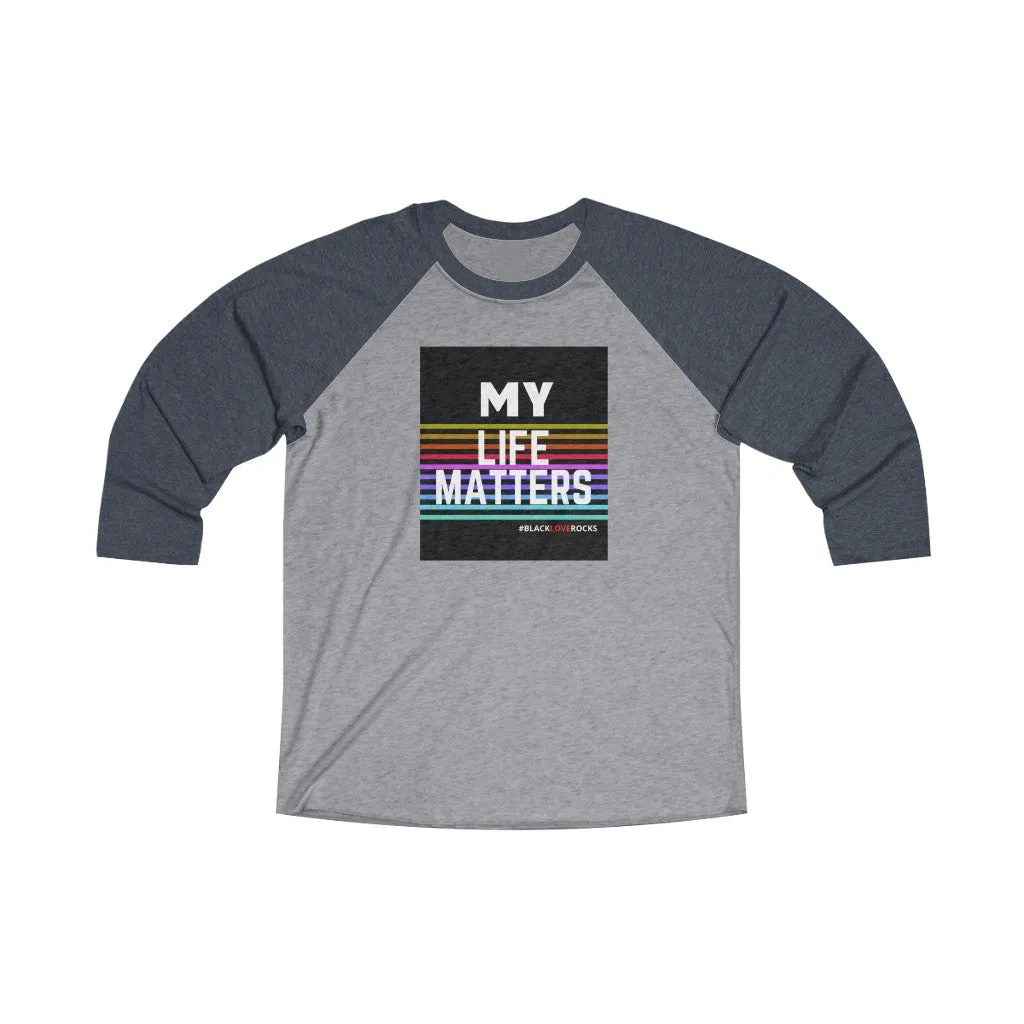 Unisex Tri-Blend 3/4 Raglan Tee