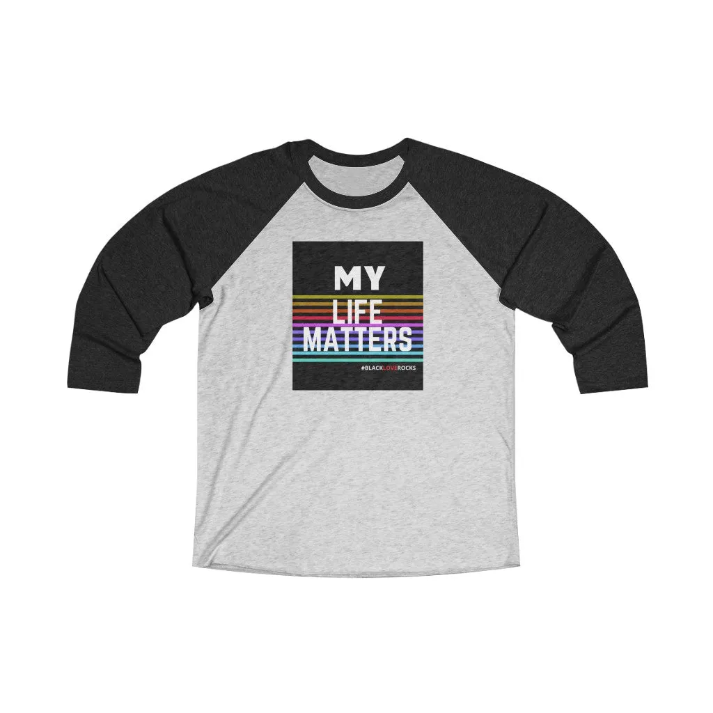 Unisex Tri-Blend 3/4 Raglan Tee