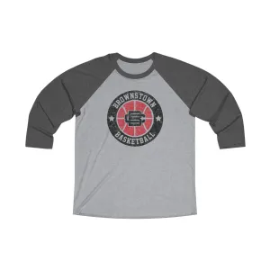 Vintage Brownstown Basketball Unisex Tri-Blend 3\4 Raglan Tee