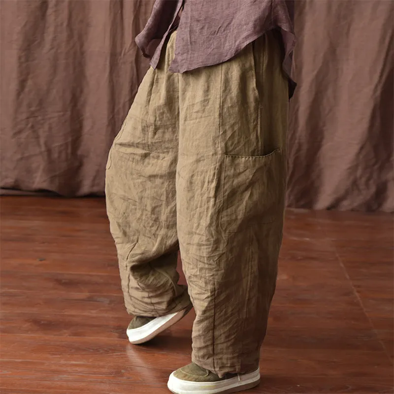 Vintage Comfort Wide-Leg Pants