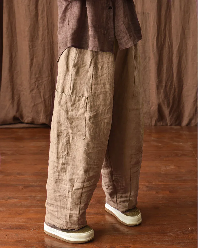 Vintage Comfort Wide-Leg Pants