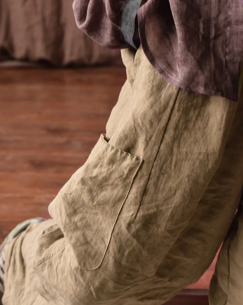 Vintage Comfort Wide-Leg Pants